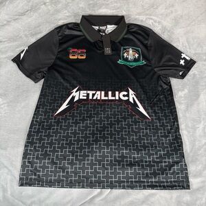 Amplified Metallica Master Of Puppets Soccer Jersey Shirt Mens Large Music NEW
